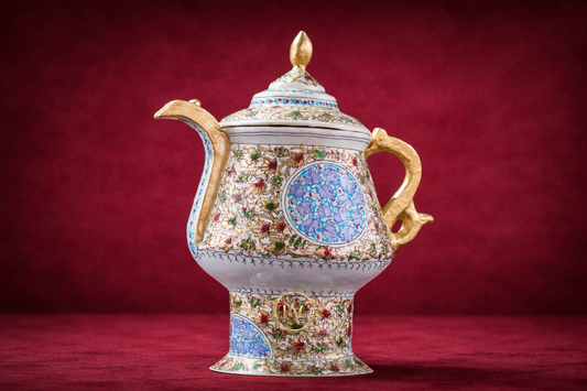 Intricate Handcrafted Paper Machie Kashmiri Samavar