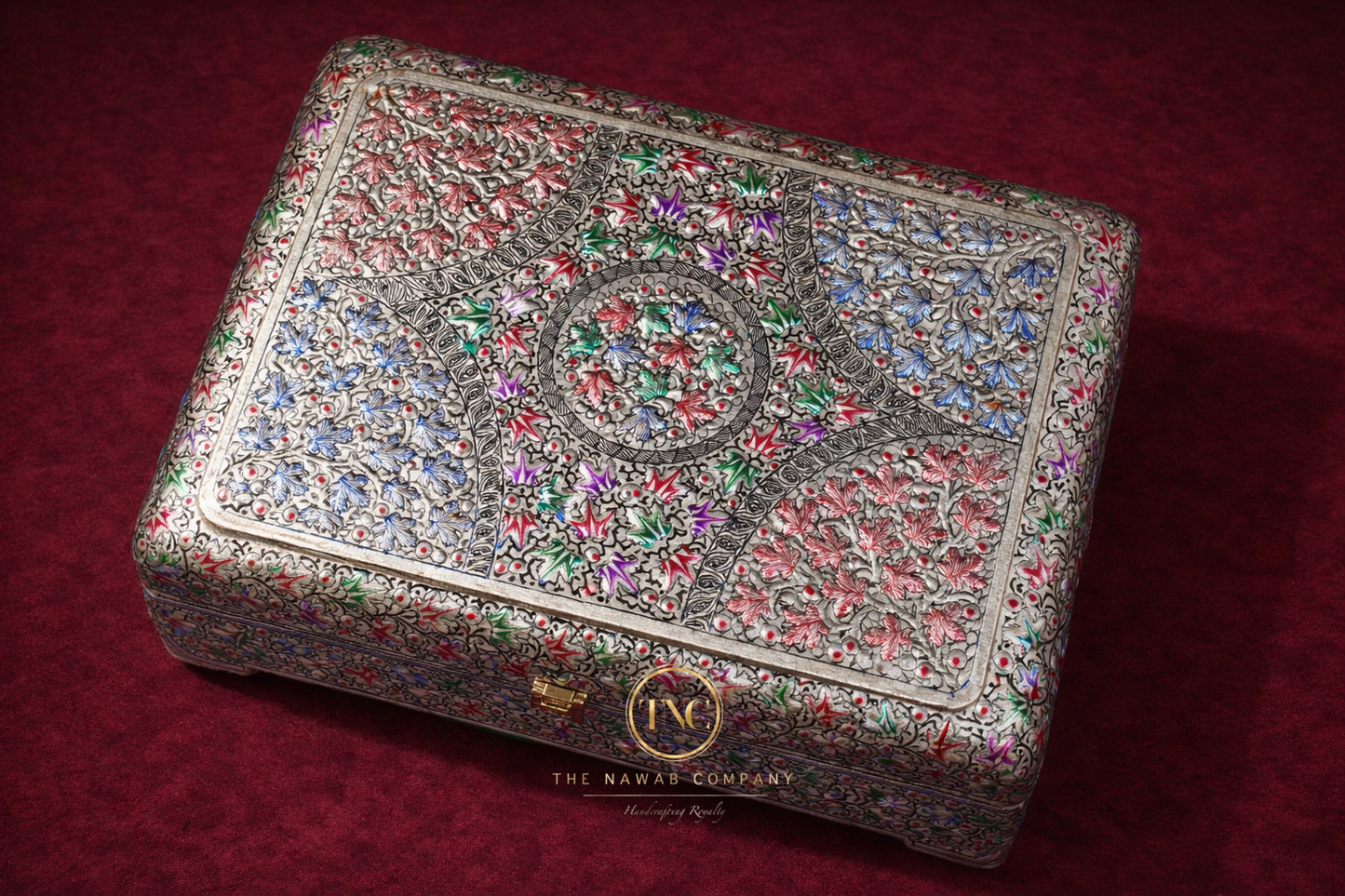 Intricate Handcrafted Paper Machie Jewellery Box
