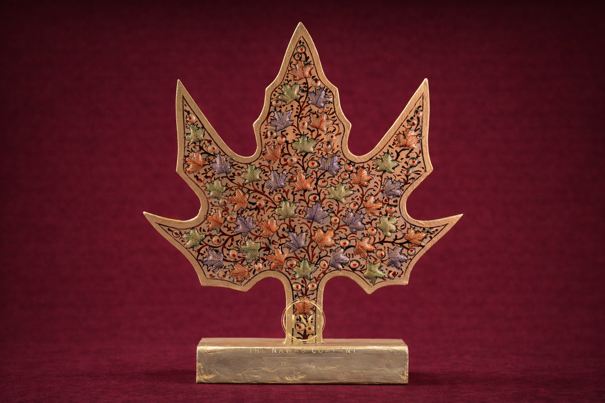 Intricate Handcrafted Paper Machie Décor Piece