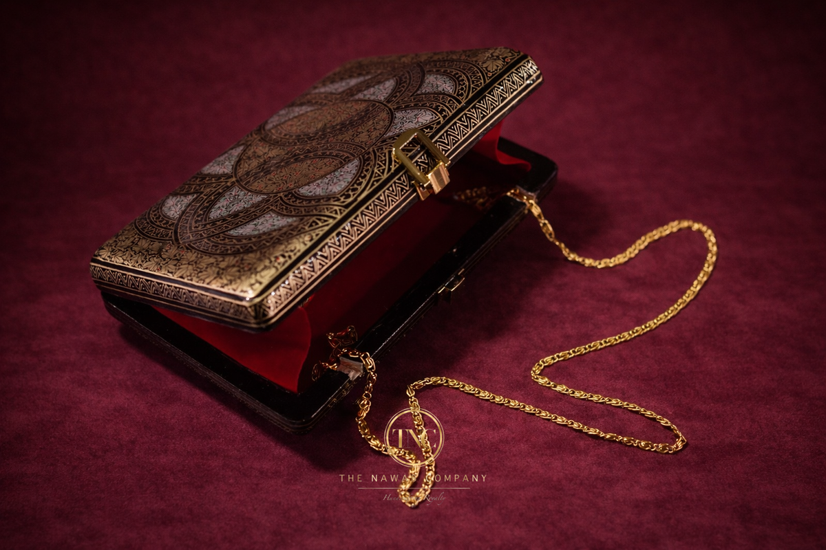 Intricate Handcrafted Paper Machie Ladies Purse