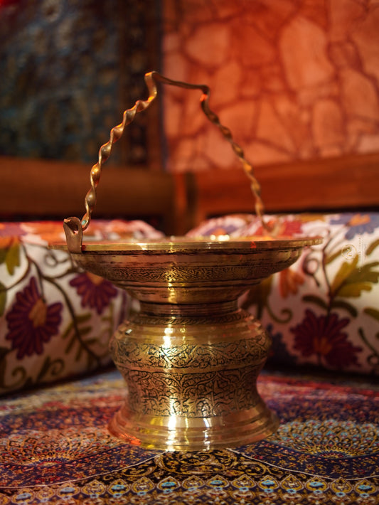 Premium Copper Handcrafted Tash Near ( For Handwash)