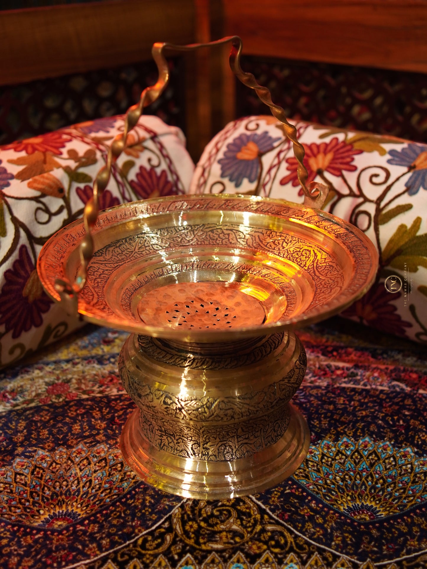 Premium Copper Handcrafted Tash Near ( For Handwash)