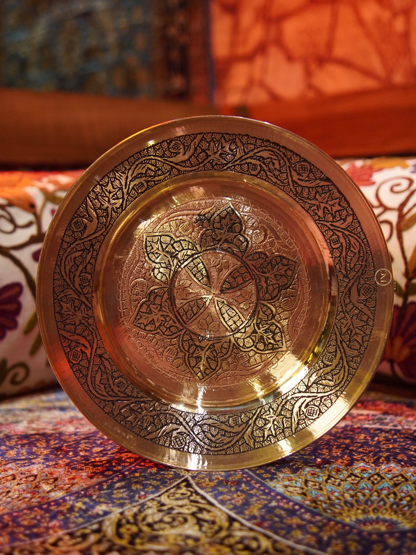 Premium Copper Rice Plate with cover (Handcrafted)