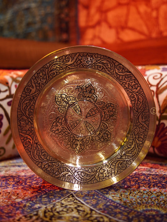Premium Copper Rice Plate with cover (Handcrafted)