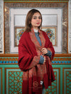 Women's Premium Pure Pashmina Semi-Carved Shawl