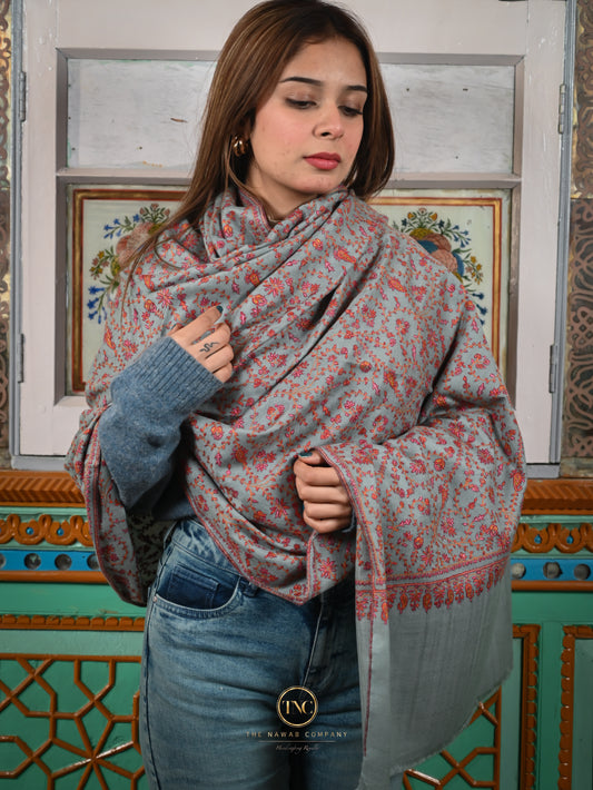 Women's Premium Pure Pashmina Full-Carved Shawl