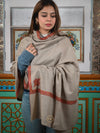 Women's Premium Pure Pashmina Semi-Carved Shawl