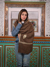Women's Premium Pure Pashmina Semi-Carved Shawl