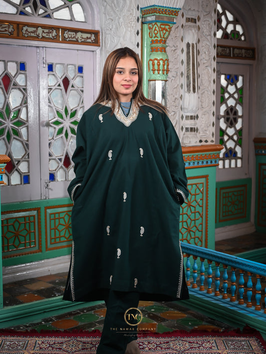 Premium Kashmiri Hand Tilla Pheran Set