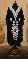 Premium Kashmiri Embroidered Black Kaftan