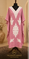 Premium Kashmiri Embroidered Pink Kaftan