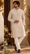 KHADI BEIGE KURTA SET