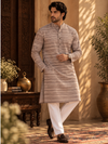 TNC BROWN STRIPES KURTA SET