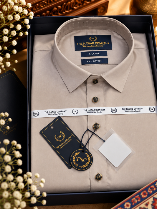 TNC TAUPE PATHANI KURTA