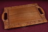 Handcarved Premium Walnut Wood Tray