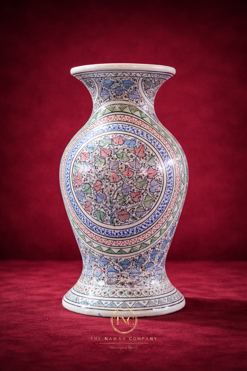 Intricate Handcrafted Paper Machie Flower Vase
