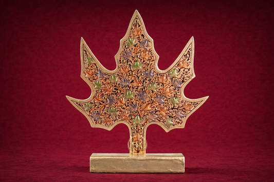 Intricate Handcrafted Paper Machie Décor Piece