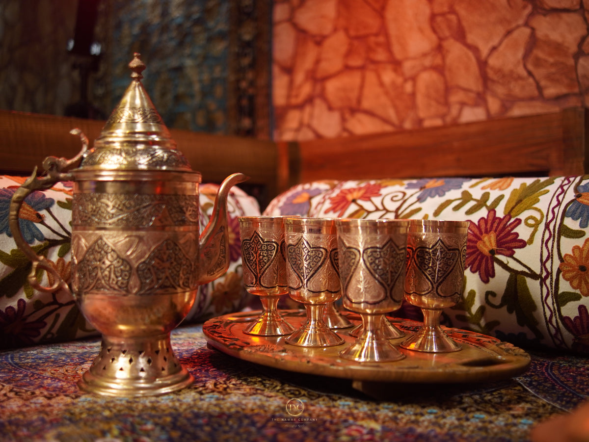 Premium Copper Handcrafted Jug Set