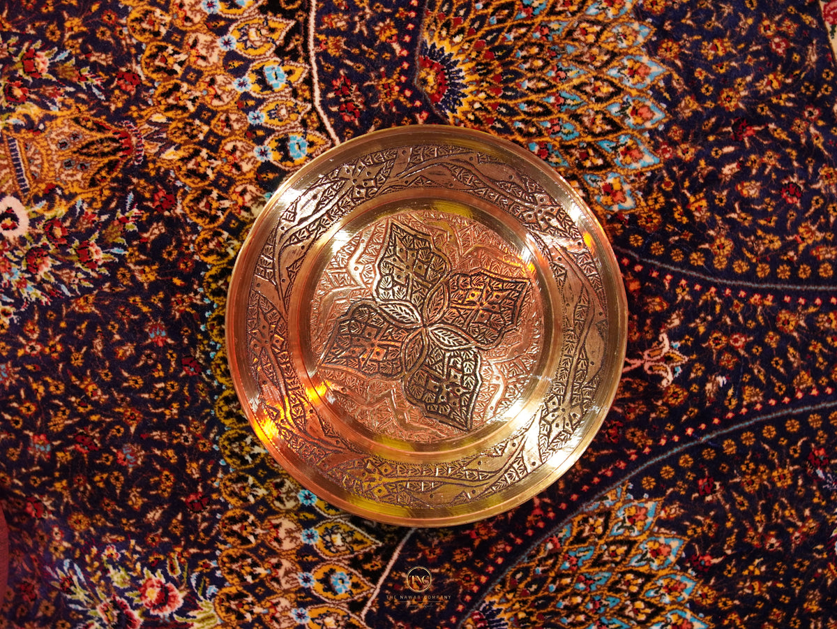 Premium Copper Rice Plate