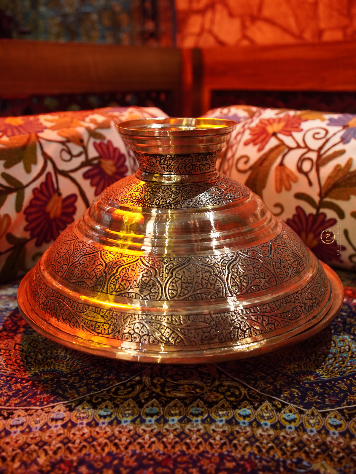 Premium Copper Rice Trami with Plate