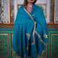 Women's Premium Pure Pashmina Semi-Carved Shawl
