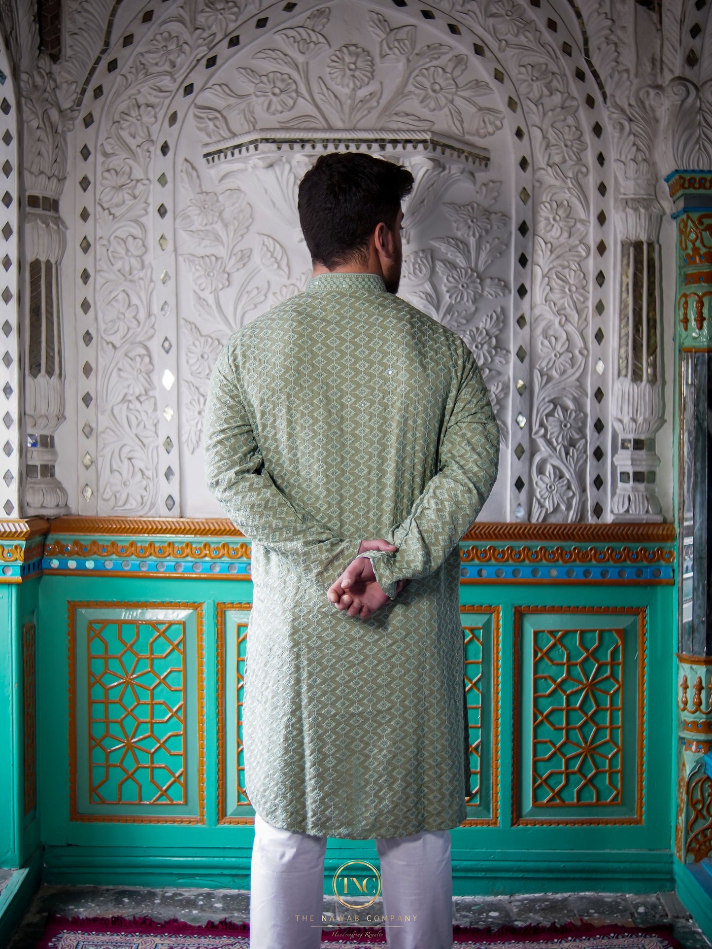 TNC Premium Chikan Kari Kurta Set