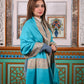 Women's Premium Pure Pashmina Semi-Carved Shawl