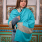Women's Premium Pure Pashmina Semi-Carved Shawl