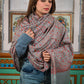 Women's Premium Pure Pashmina Full-Carved Shawl
