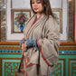 Women's Premium Pure Pashmina Semi-Carved Shawl