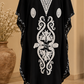Premium Kashmiri Embroidered Black Kaftan