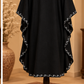 Premium Kashmiri Embroidered Short Black Kaftan
