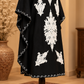 Premium Kashmiri Embroidered Short Black Kaftan