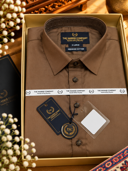 TNC BROWN PATHANI KURTA