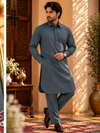 TNC CHARCOAL PATHANI KURTA