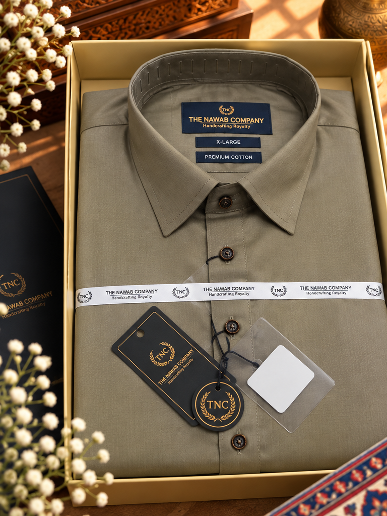 TNC OLIVE PATHANI KURTA